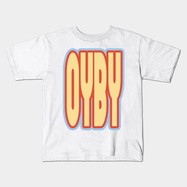 Long oyby Logo (Tagline Font) Kids T-Shirt by oyby